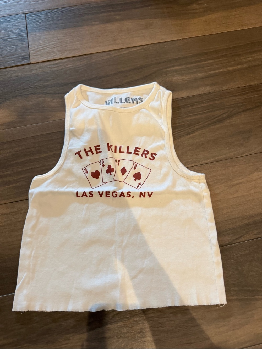 White Womens Tank Top - Las Vegas Graphic - C